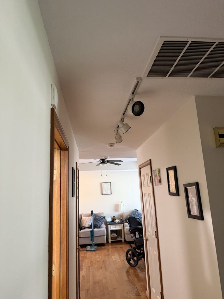 Residential hallway during a Legend Movers home relocation